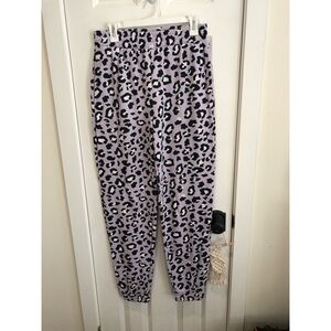 Leopard print sweatpants